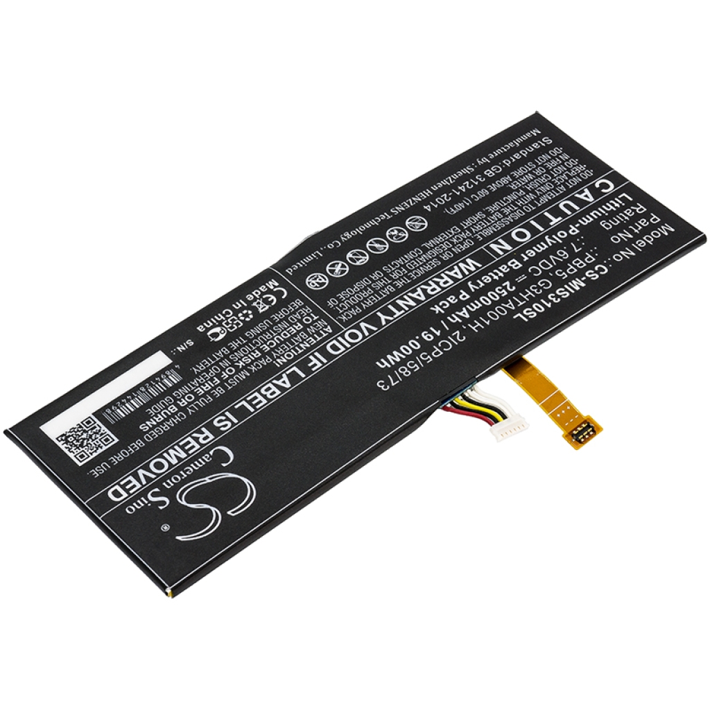 Batería de la tableta Microsoft CS-MIS310SL