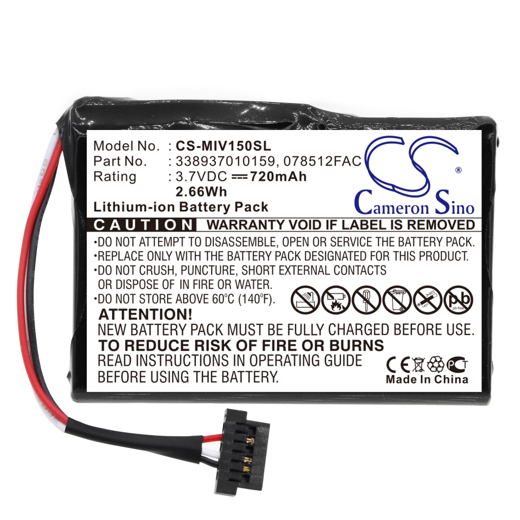 GPS, Batería del Navegador Mitac CS-MIV150SL