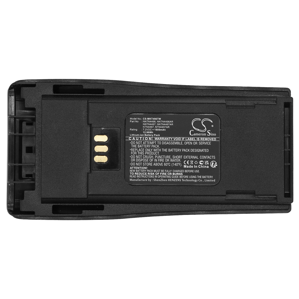 Batería de radio de dos vías Motorola CS-MKT496TW