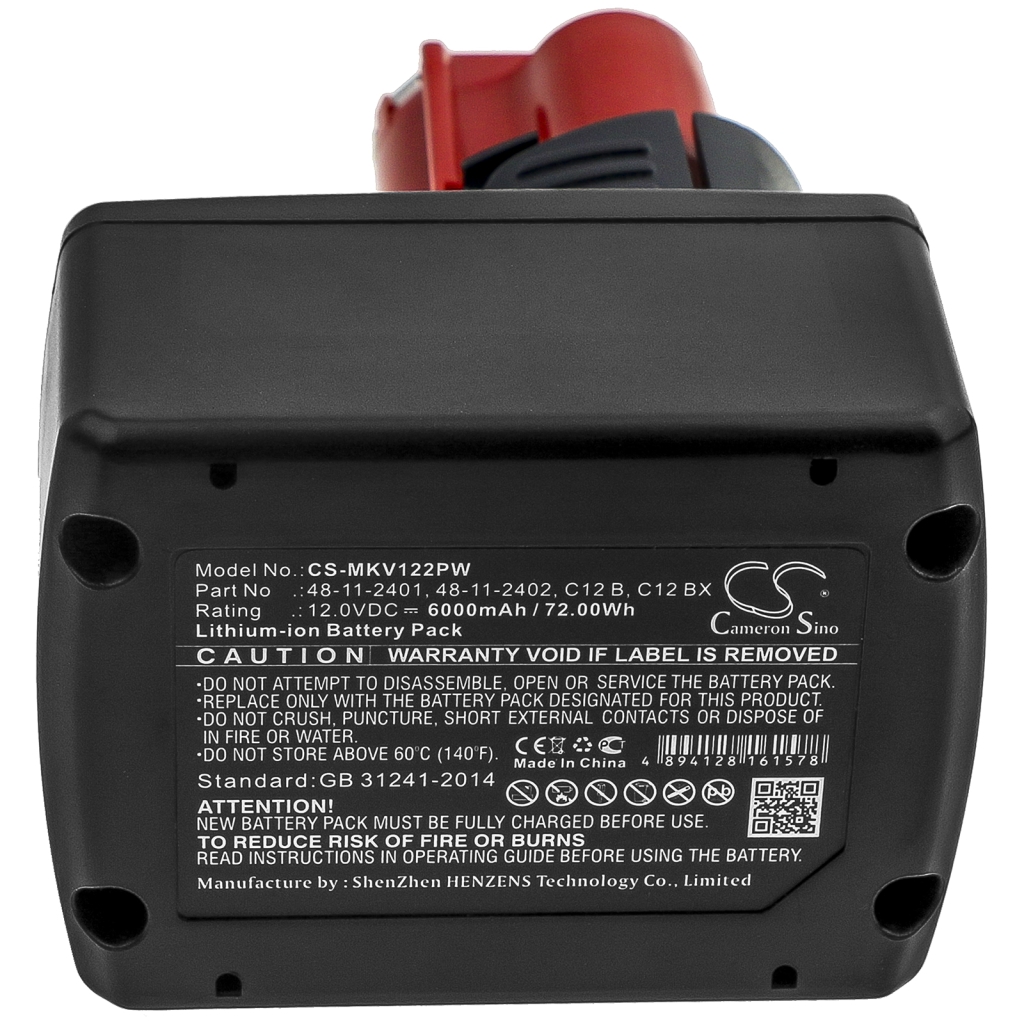 Batería industrial Milwaukee M12 JSSP-0