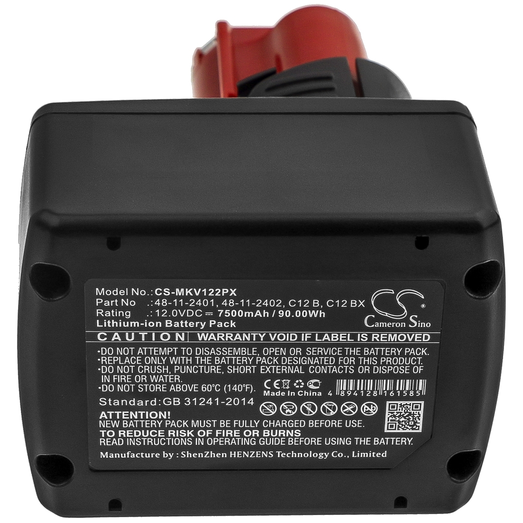 Batería industrial Milwaukee M12-18 JSSP-0