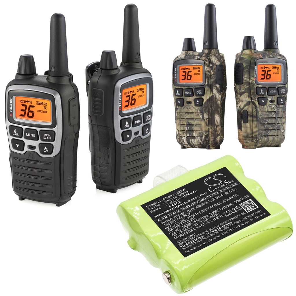 Batería de radio de dos vías Midland CS-MLT750TW