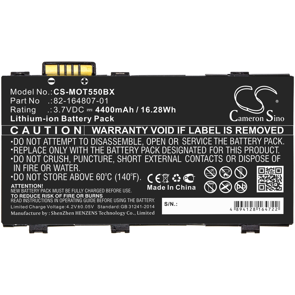 Batería de código de barras, escáner Zebra RFD8500