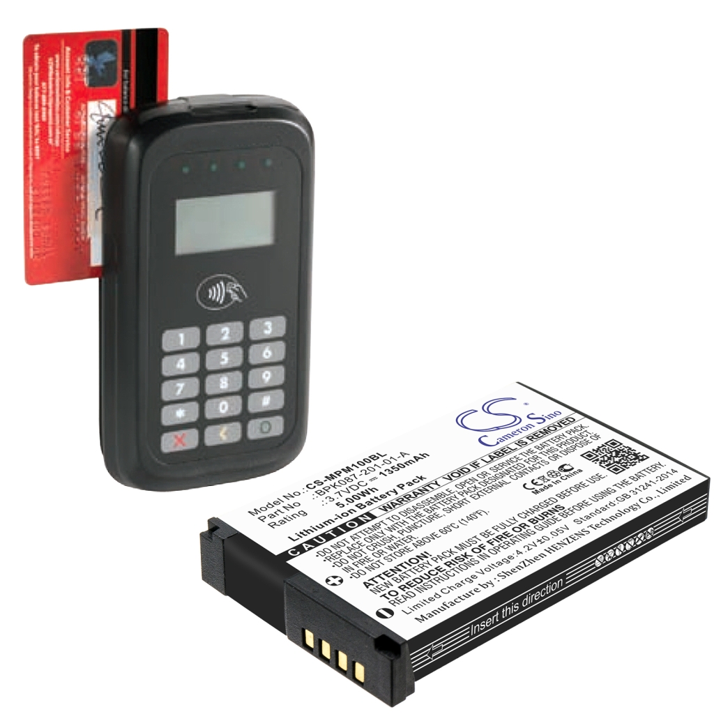 Terminal de pago Batería Verifone VX600 Bluetooth