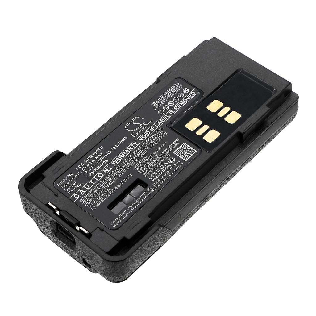 Batería de radio de dos vías Motorola CS-MPR750TC