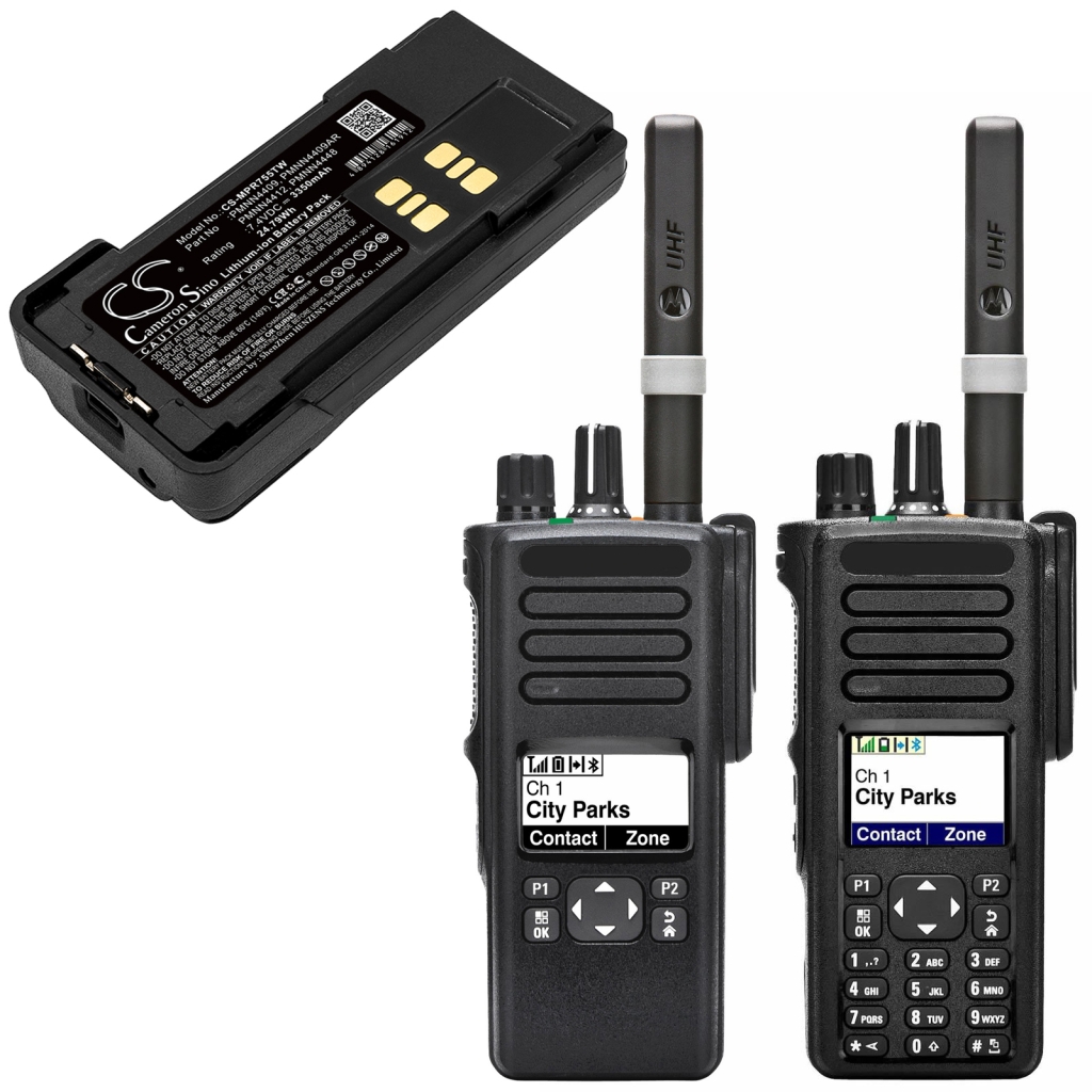 Batería de radio de dos vías Motorola CS-MPR755TW