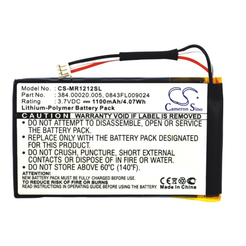 GPS, Batería del Navegador Magellan CS-MR1212SL