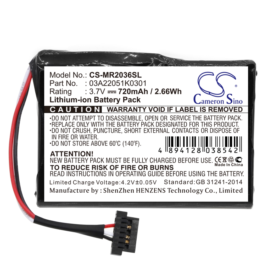 GPS, Batería del Navegador Magellan CS-MR2036SL
