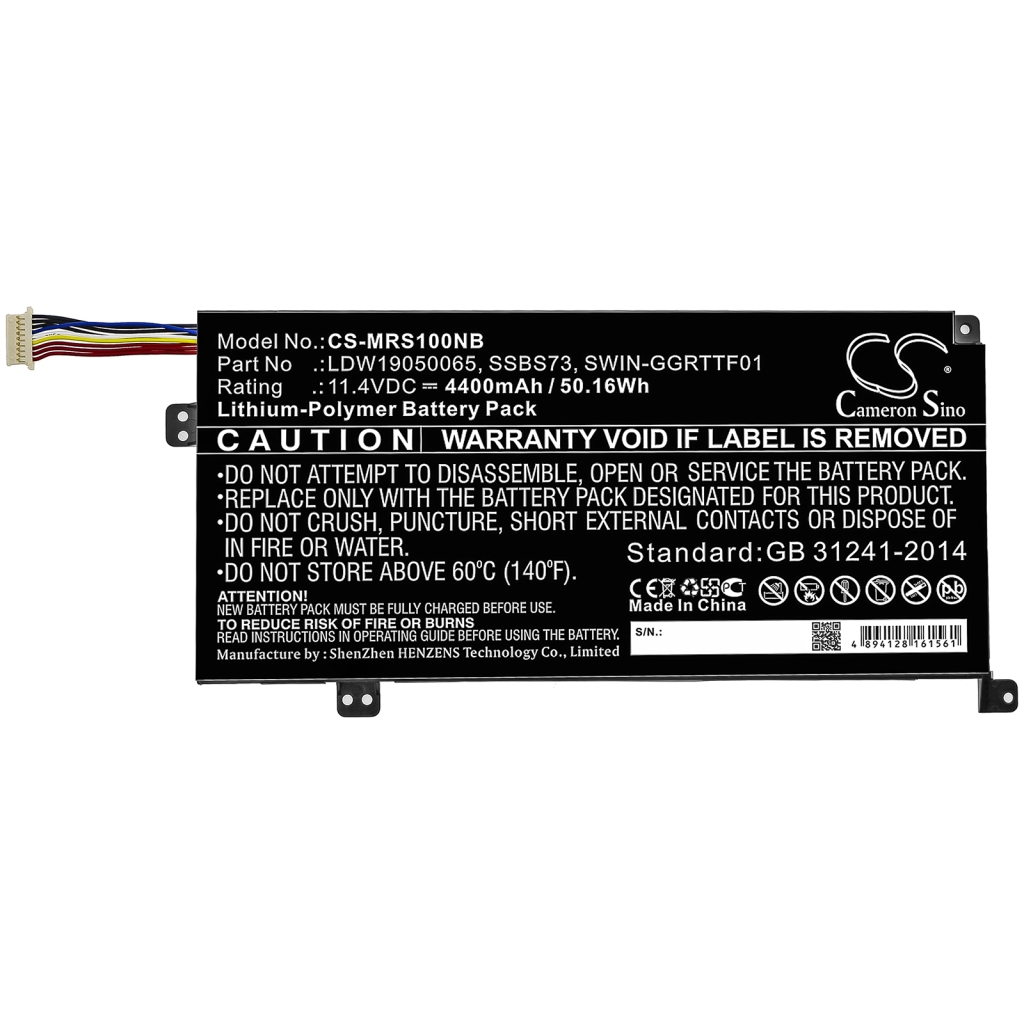 Batería para portátil Mechrevo CS-MRS100NB