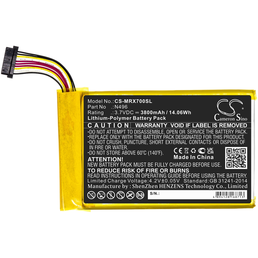 GPS, Batería del Navegador Magellan CS-MRX700SL