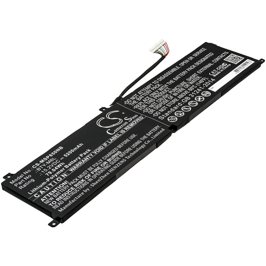Batería para portátil MSI CS-MSP650NB