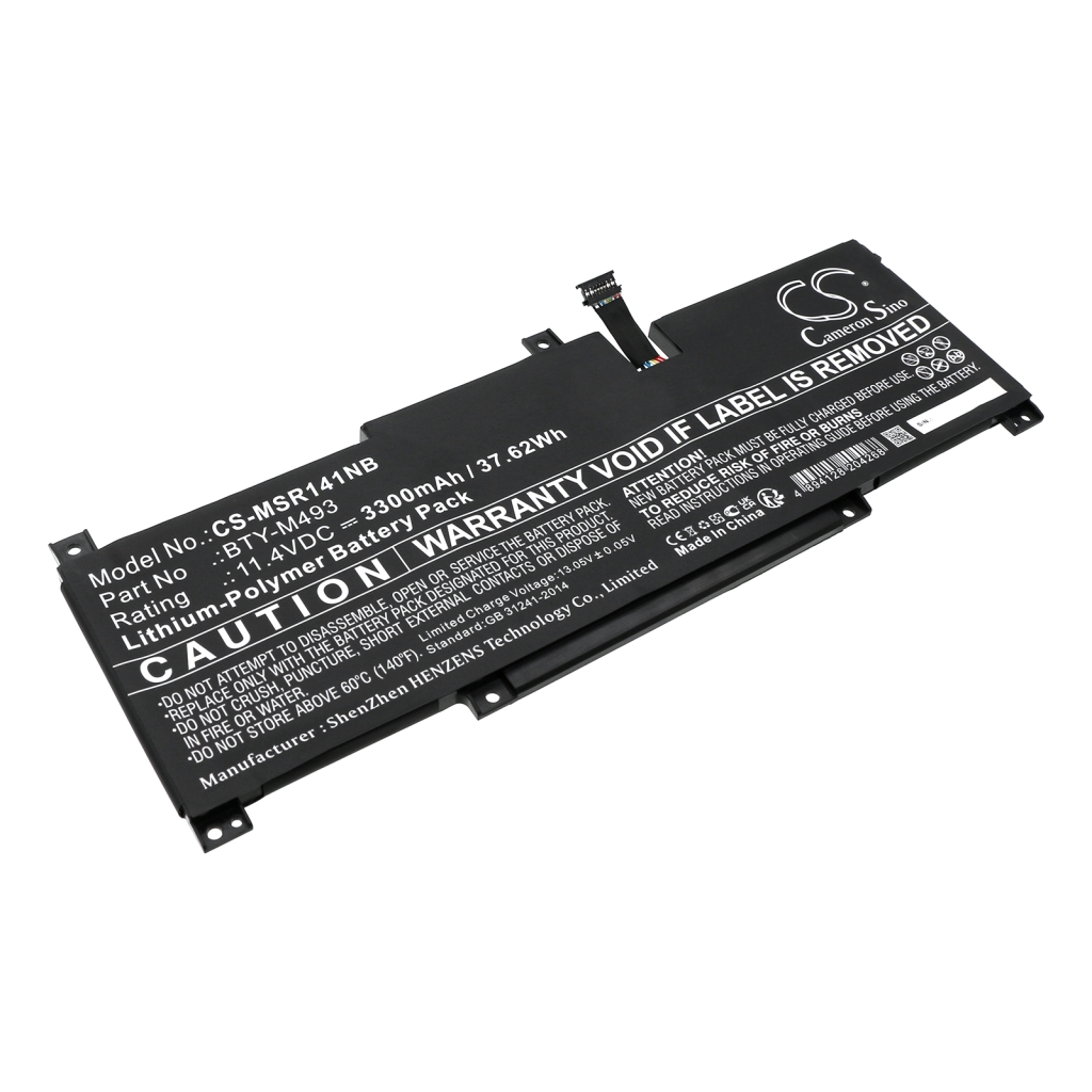 Batería para portátil MSI CS-MSR141NB