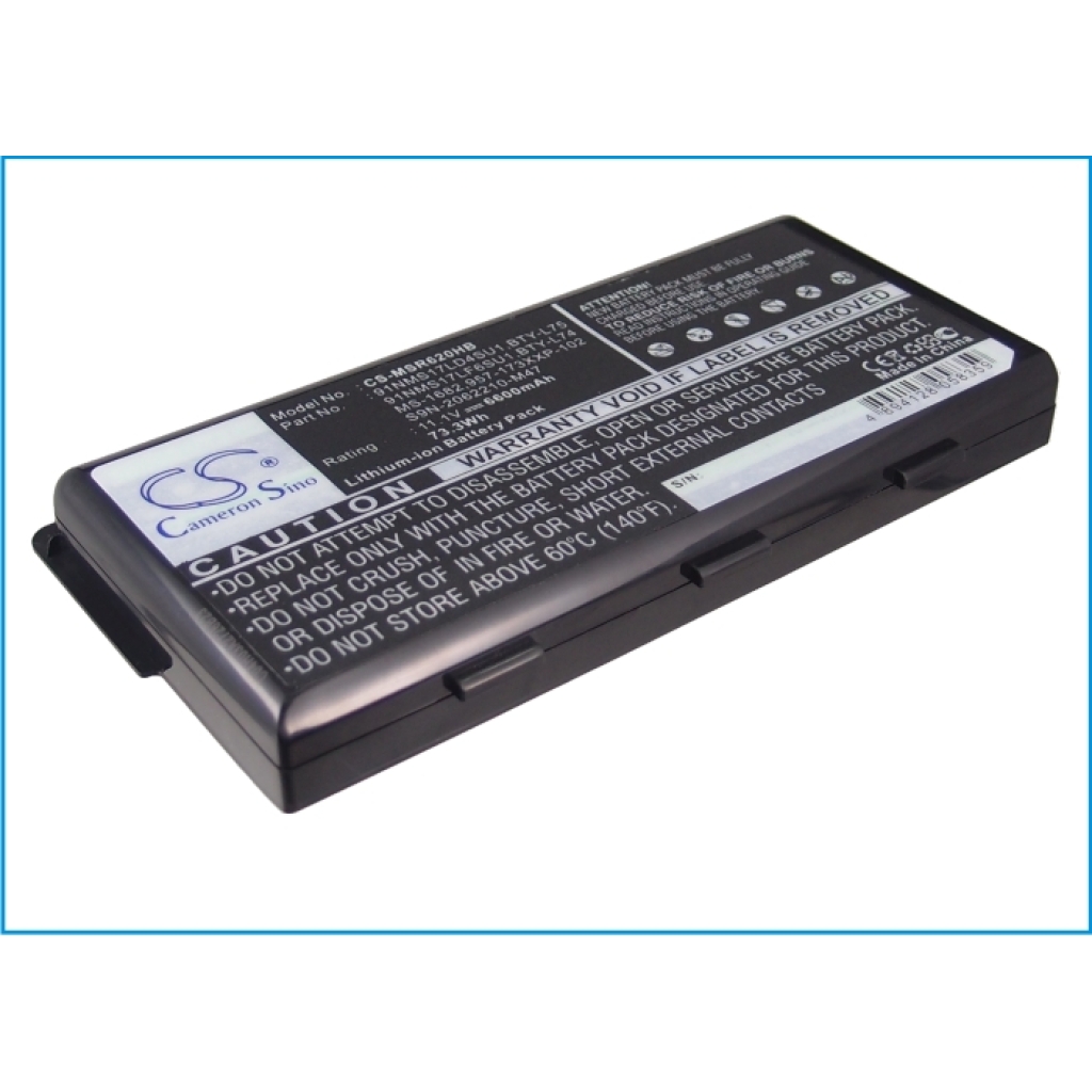 Batería para portátil MSI MS-1683