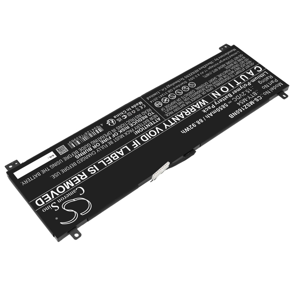Batería para portátil MSI CS-MSZ160NB