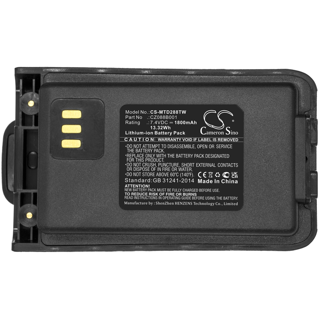 Batería de radio de dos vías Vertex VX-D281