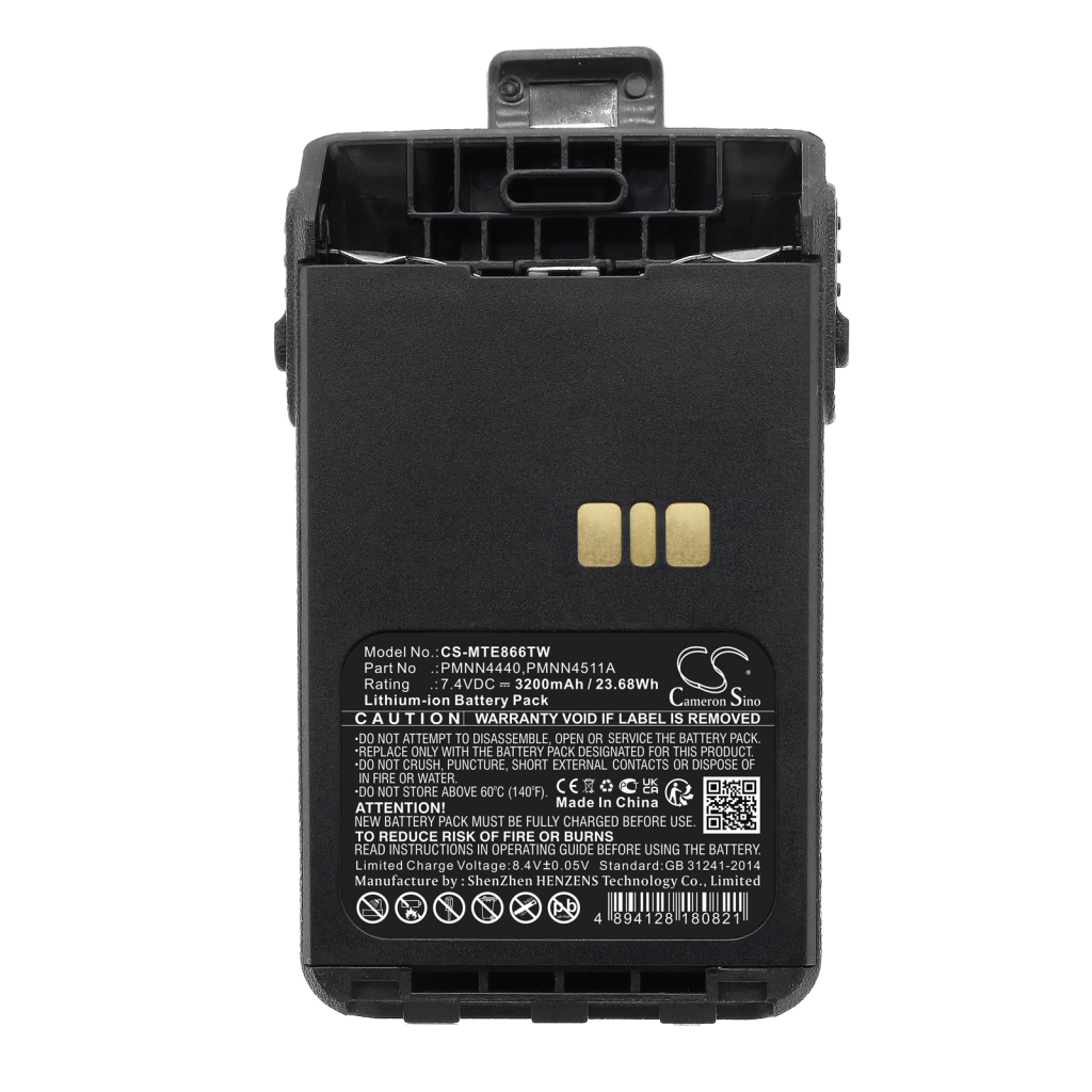 Batería de radio de dos vías Motorola CS-MTE866TW