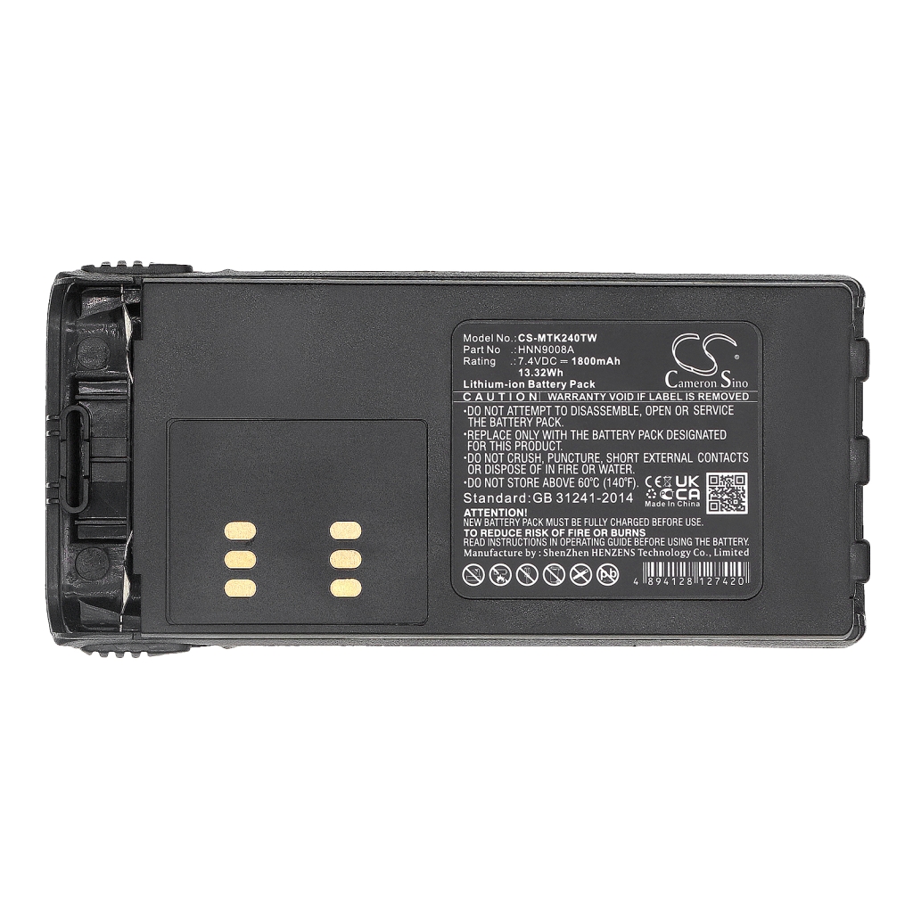 Batería de radio de dos vías Motorola HT1550.XLS