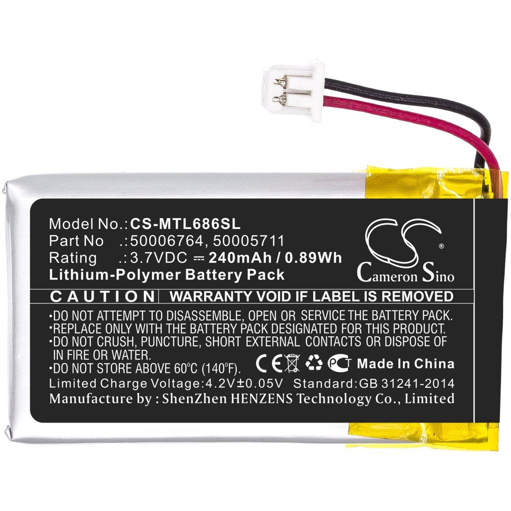 Batería para auriculares inalámbricos Mitel CS-MTL686SL