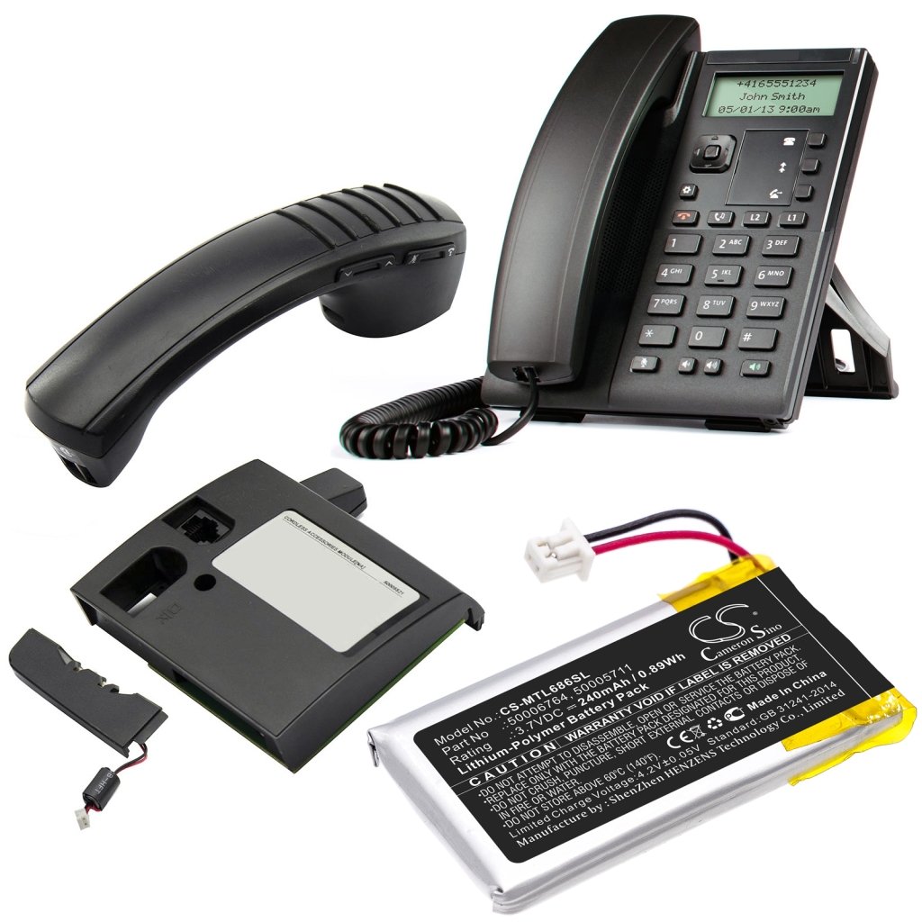 Batería para auriculares inalámbricos Mitel CS-MTL686SL