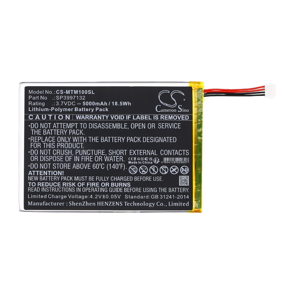 Batería de la tableta Micros CS-MTM100SL