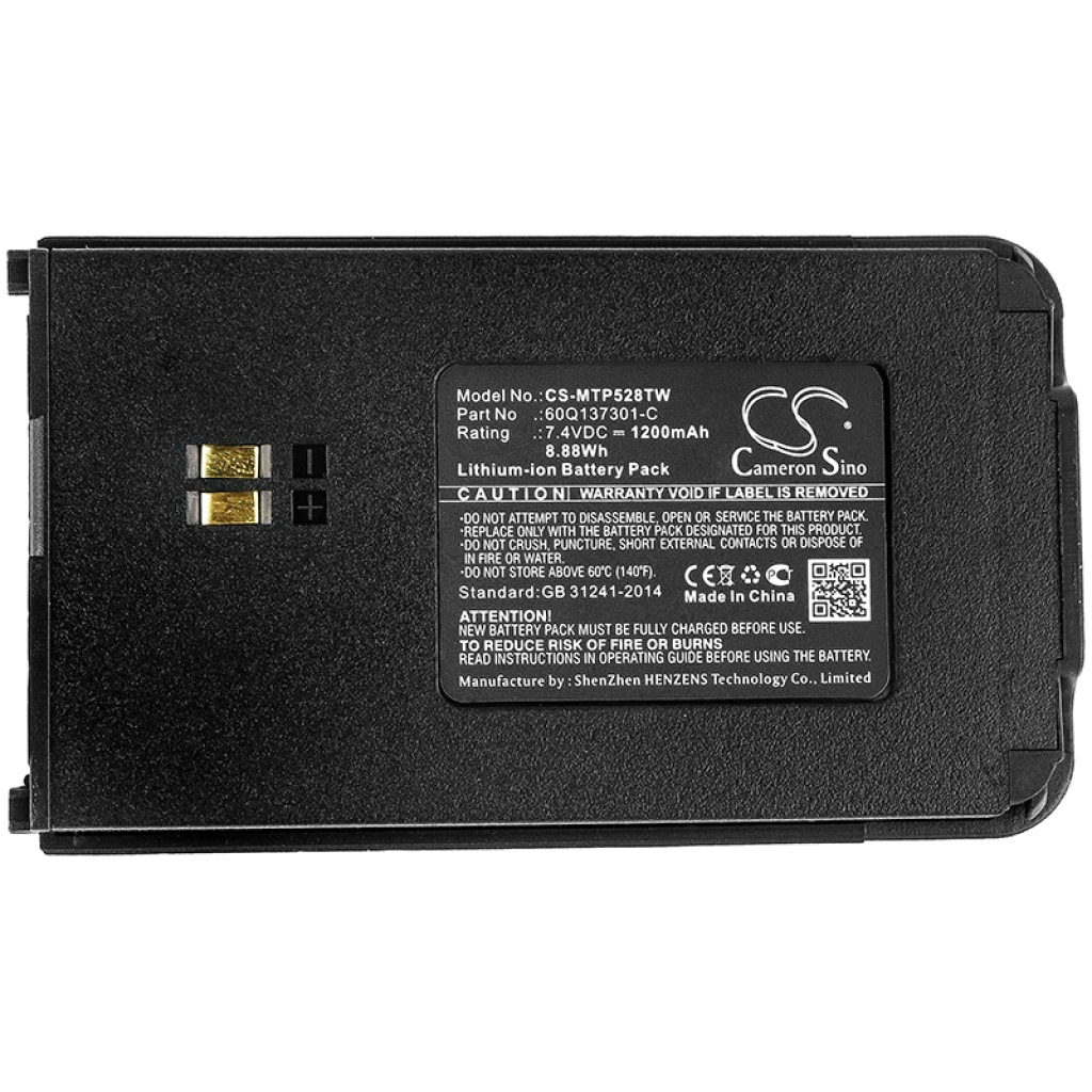 Batería de radio de dos vías Motorola CS-MTP528TW