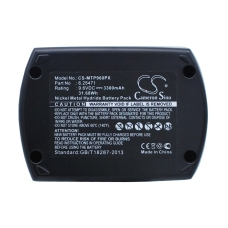Reemplazo de batería compatible para Metabo 6.25471,6.31728,6.31746,6.31775,ME-974...