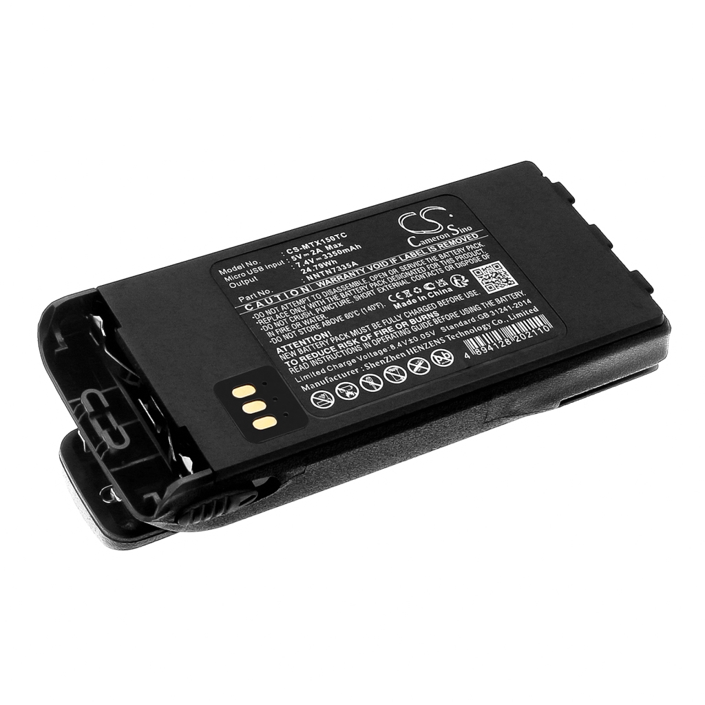 Batería de radio de dos vías Motorola CS-MTX150TC