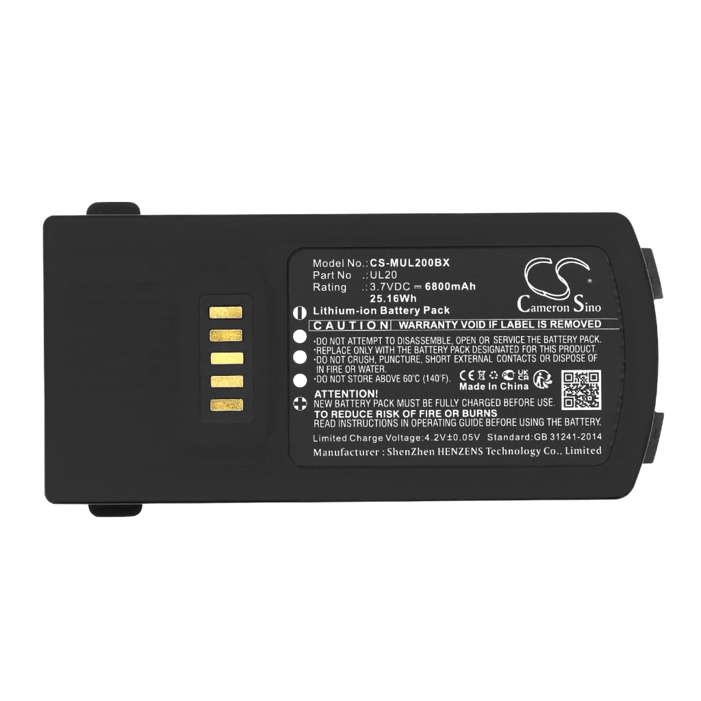 Batería de código de barras, escáner M3 Mobile UL20