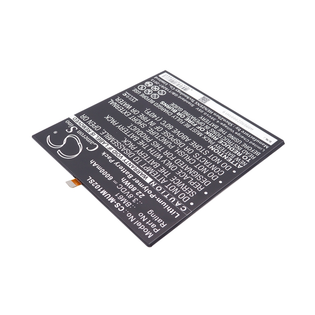 Batería de la tableta Xiaomi CS-MUM102SL