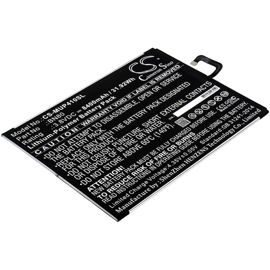 Batería de la tableta Xiaomi CS-MUP410SL