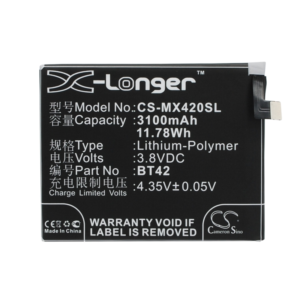 Batería del teléfono móvil MeiZu CS-MX420SL