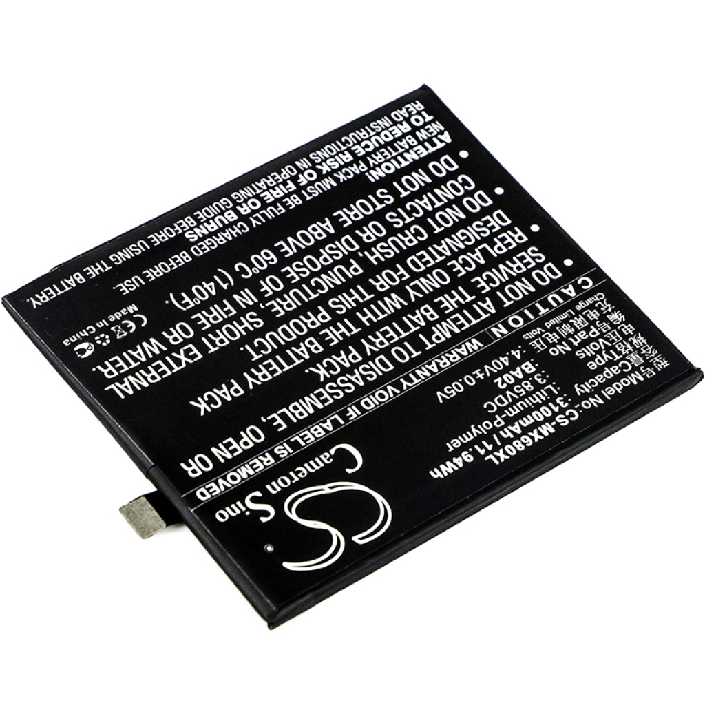 Batería del teléfono móvil MeiZu CS-MX680XL