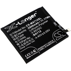 Reemplazo de batería compatible para MeiZu BA712