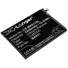 Reemplazo de batería compatible para MeiZu BA811