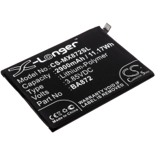 Reemplazo de batería compatible para MeiZu BA872
