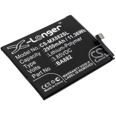 Reemplazo de batería compatible para MeiZu BA882