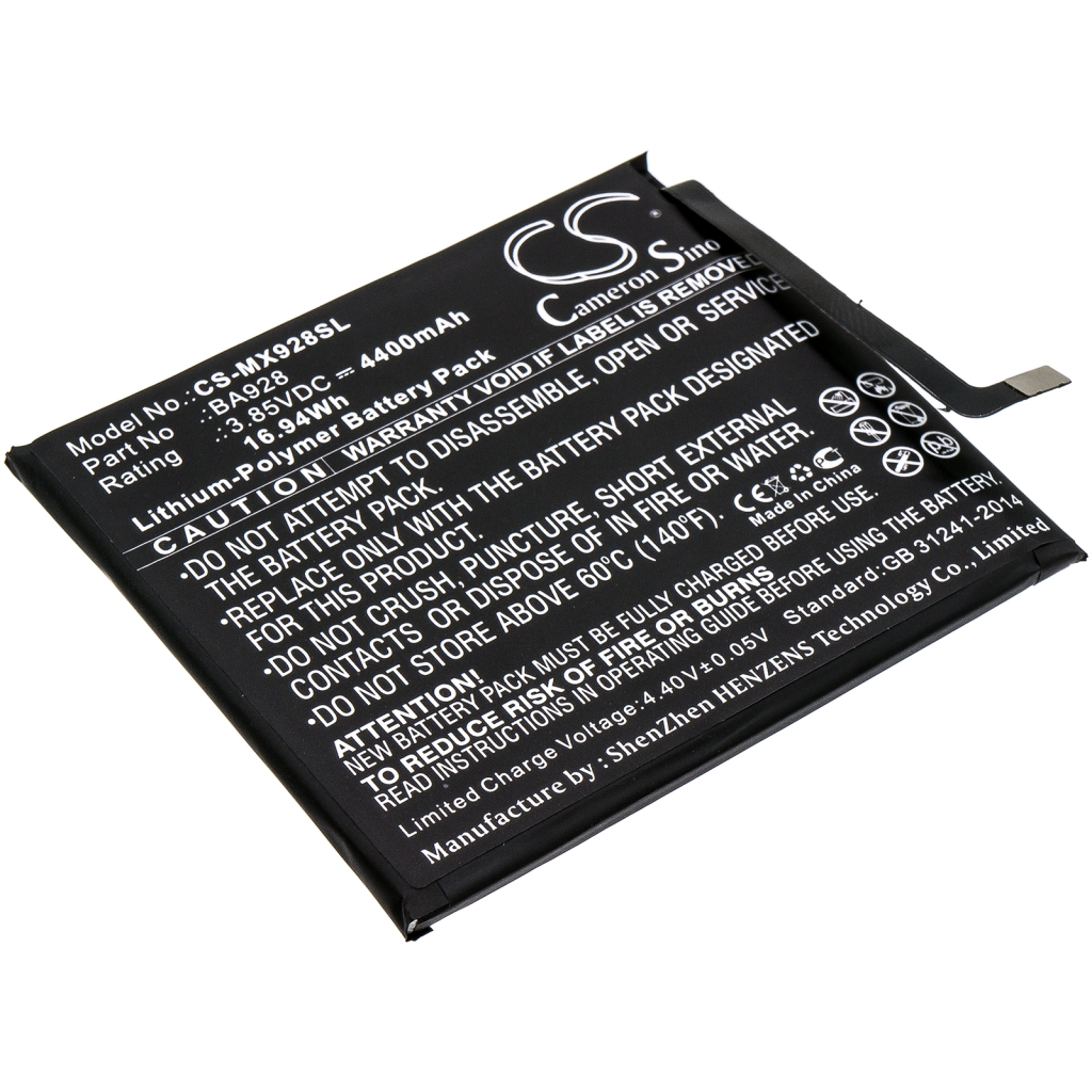 Batería del teléfono móvil MeiZu CS-MX928SL