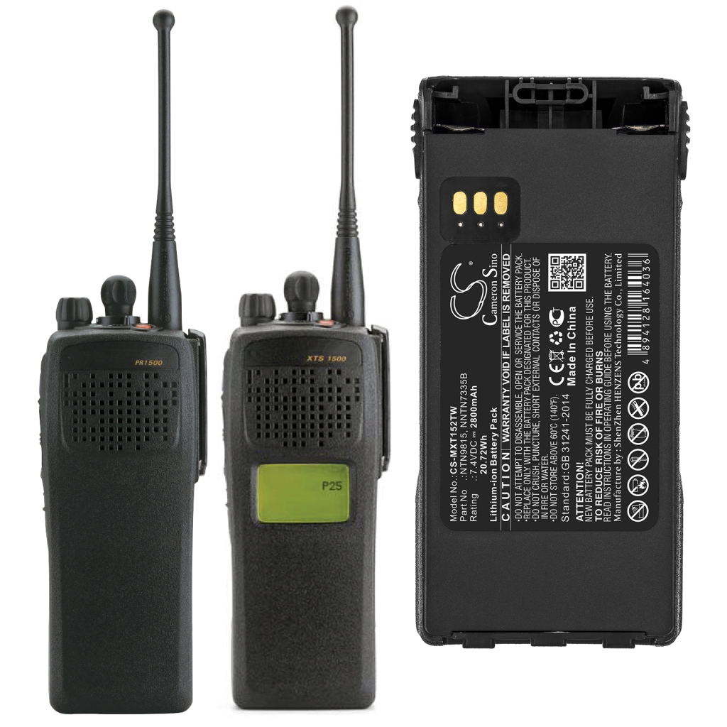 Batería de radio de dos vías Motorola CS-MXT152TW