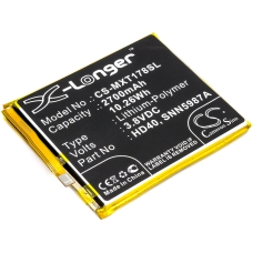 Reemplazo de batería compatible para Motorola HD40,SNN5987A