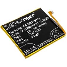 Reemplazo de batería compatible para Motorola KR40,SB18C43601,SB18C43602