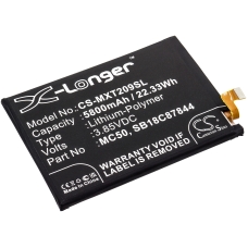 Reemplazo de batería compatible para Motorola MC50,SB18C87844