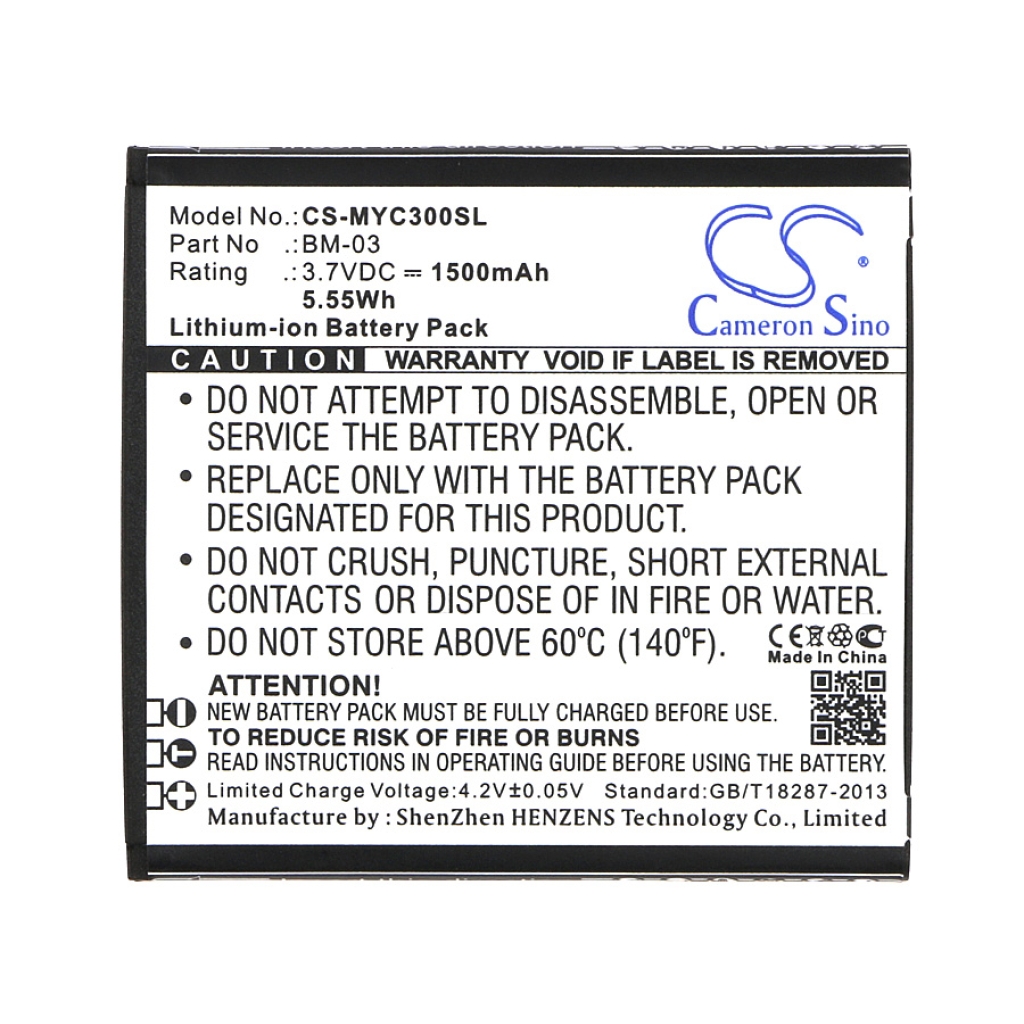 Batería del teléfono móvil Myphone CS-MYC300SL