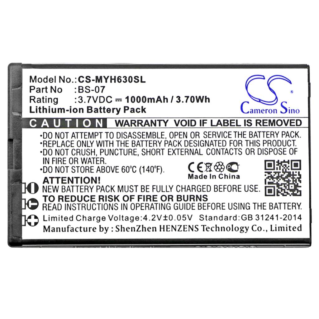 Batería del teléfono móvil Myphone CS-MYH630SL