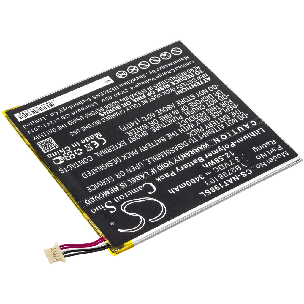 Batería de la tableta Onn CS-NAT198SL