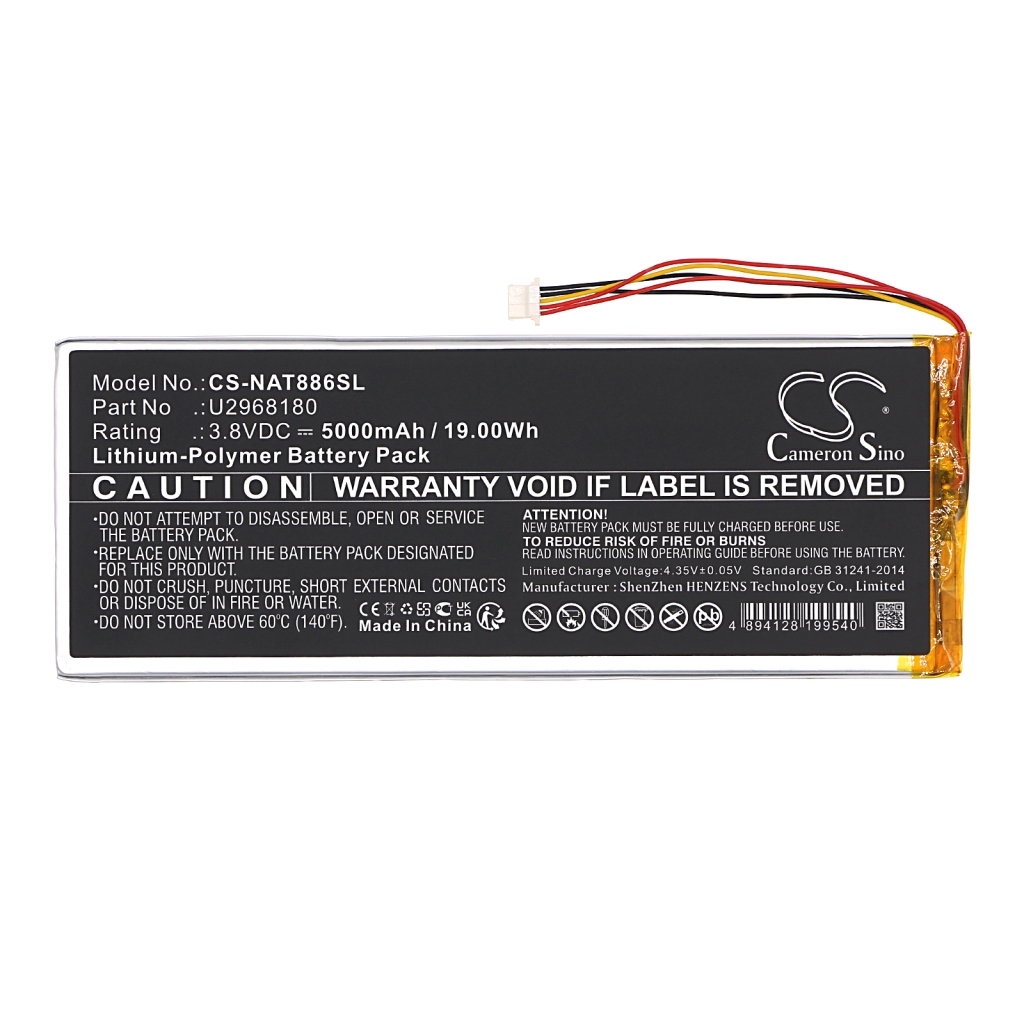 Batería de la tableta Onn CS-NAT886SL