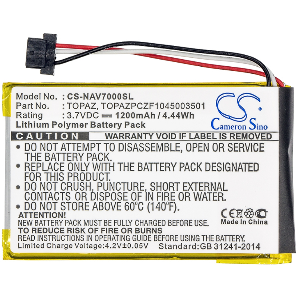 GPS, Batería del Navegador Navigon CS-NAV7000SL