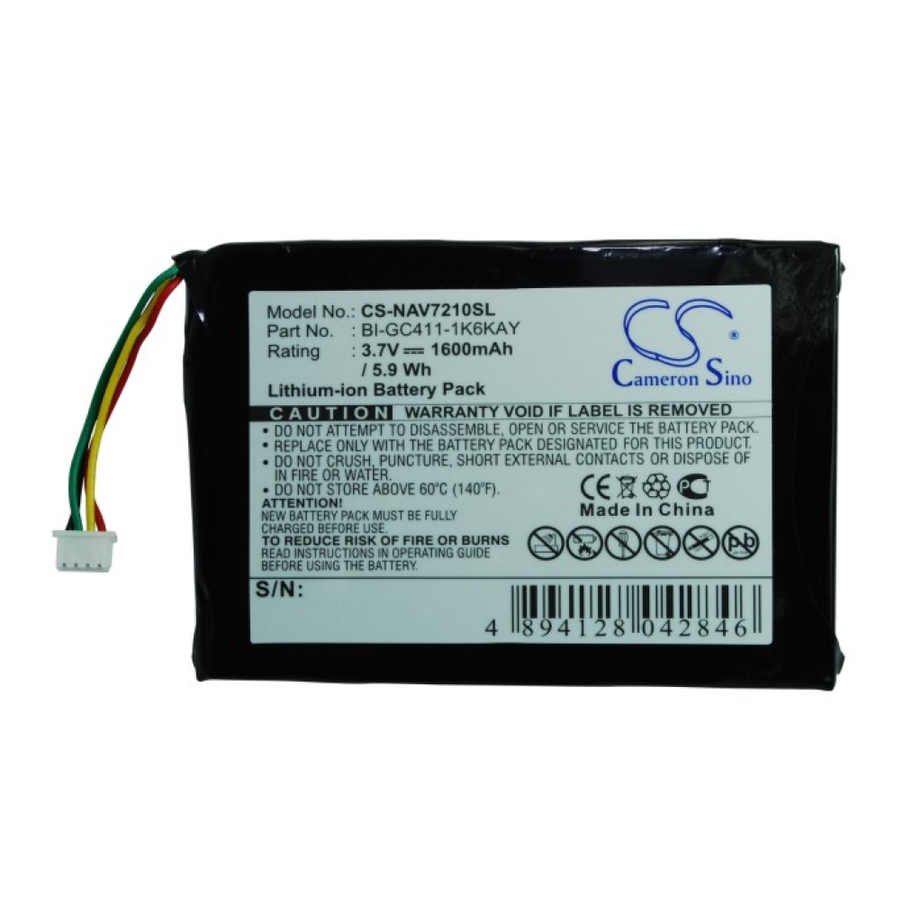 GPS, Batería del Navegador Navigon CS-NAV7210SL