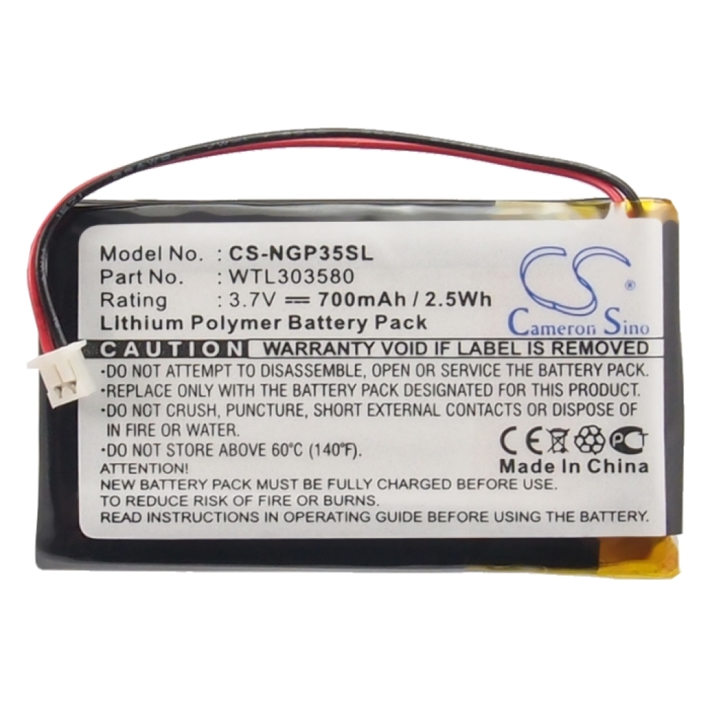 GPS, Batería del Navegador NavGear CS-NGP35SL