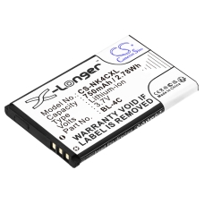 Reemplazo de batería compatible para Nokia BBA-07,BK-BL-4C,BL-4C,C4C08T,C4C50T...