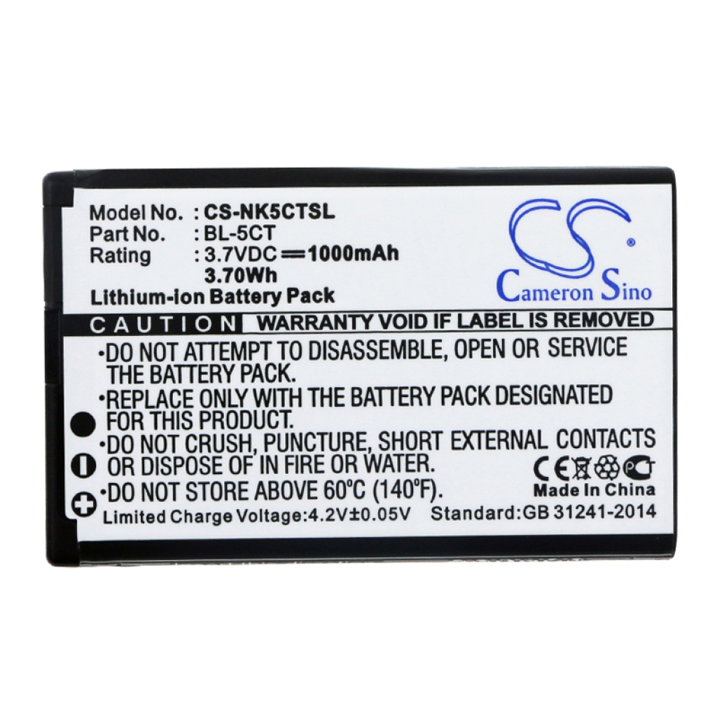 Batería del teléfono móvil Nokia C5-00